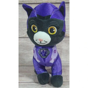 Nickelodeon Paw Patrol Plush Cat Shade the Jaguar Stuffed Animal Black Purple 8"